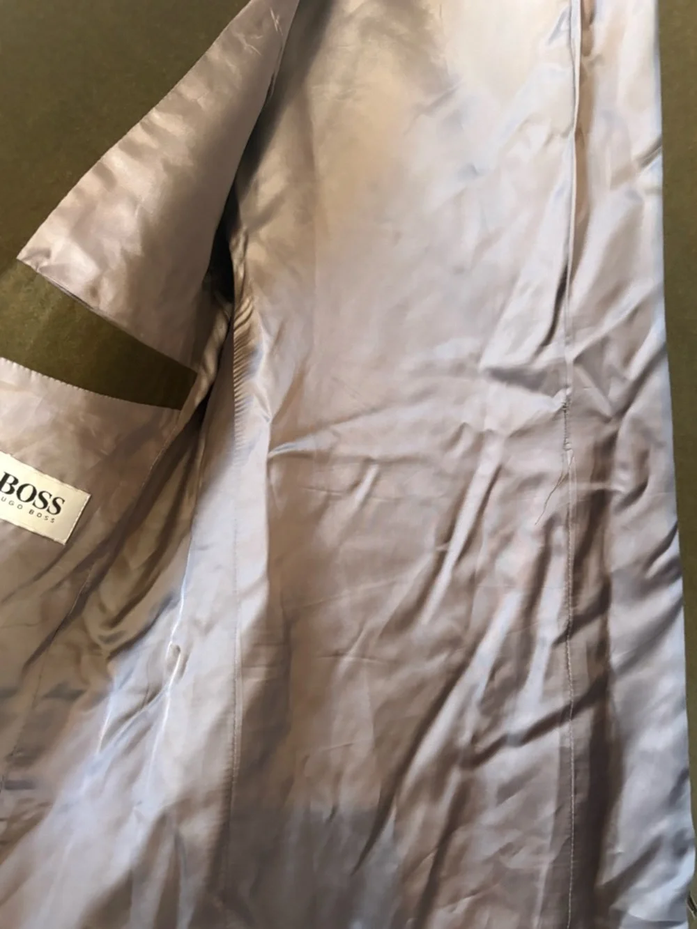 Vintage Hugo Boss Olive Blazer Mens L XL Grandpa Core Sport Coat